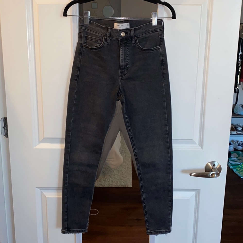 Topshop Jamie style black jeans size 26